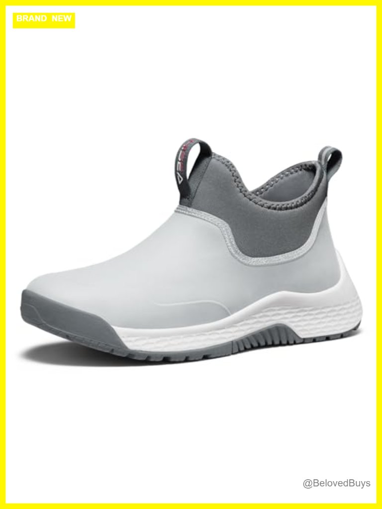 Waterproof Ankle Rain Boots Chelsea Slip-On Neoprene Lightweight Garden Shoes